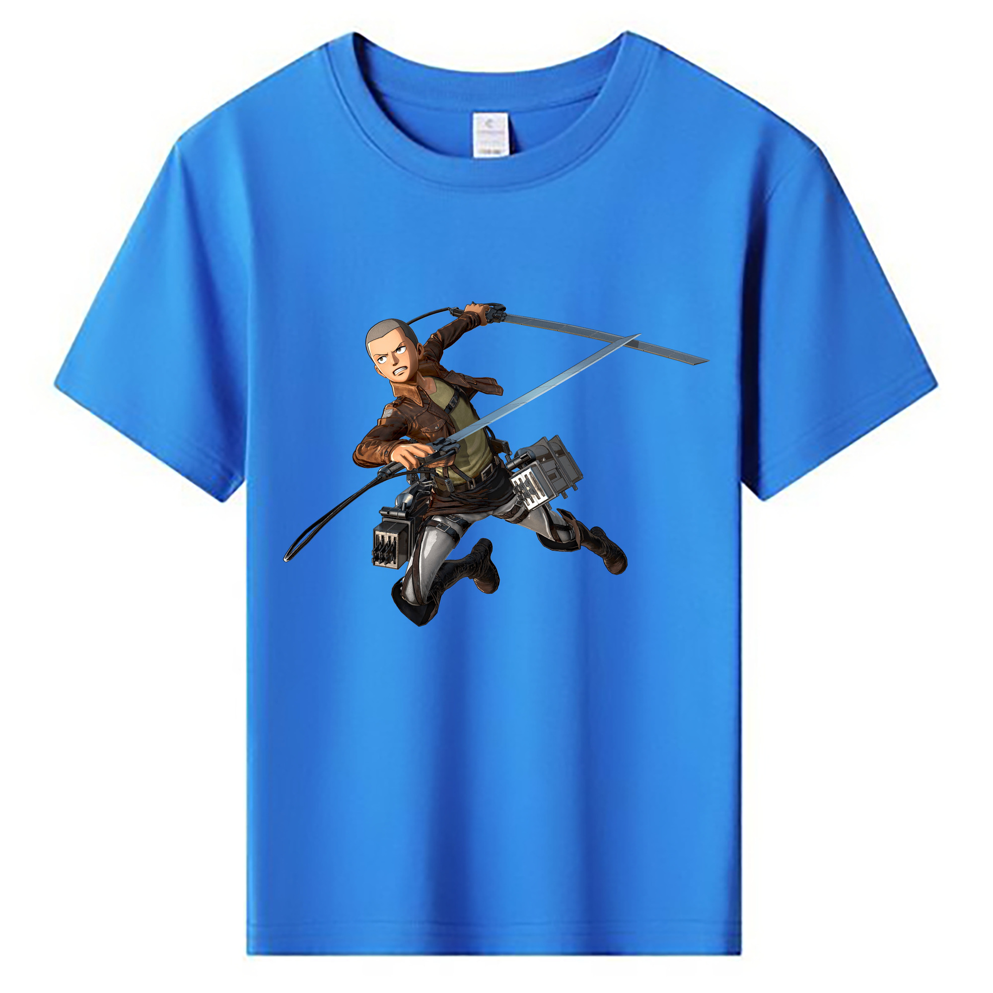 （画像用） 進撃の巨人 コニー·スプリンガー Attack on Titan Connie Springer 綿100％キッズTシャツ（フロントプリント）